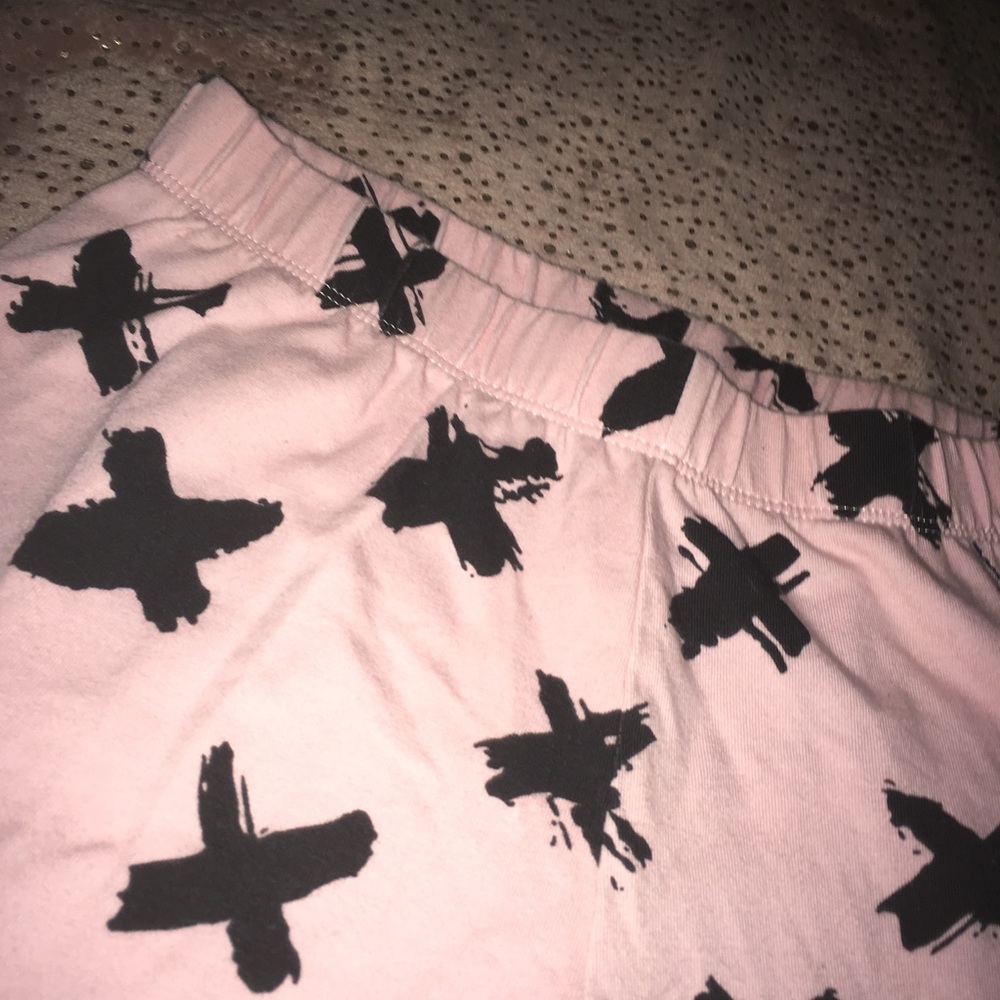 “X” print cropped Leggings